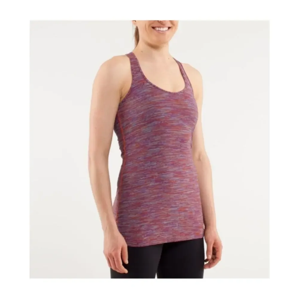 Lululemon Women's Cool Racerback Reversible Purple Space Dye Tank Top Size‎ S